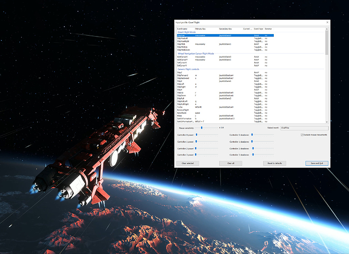 star citizen lower joystick sensitivity